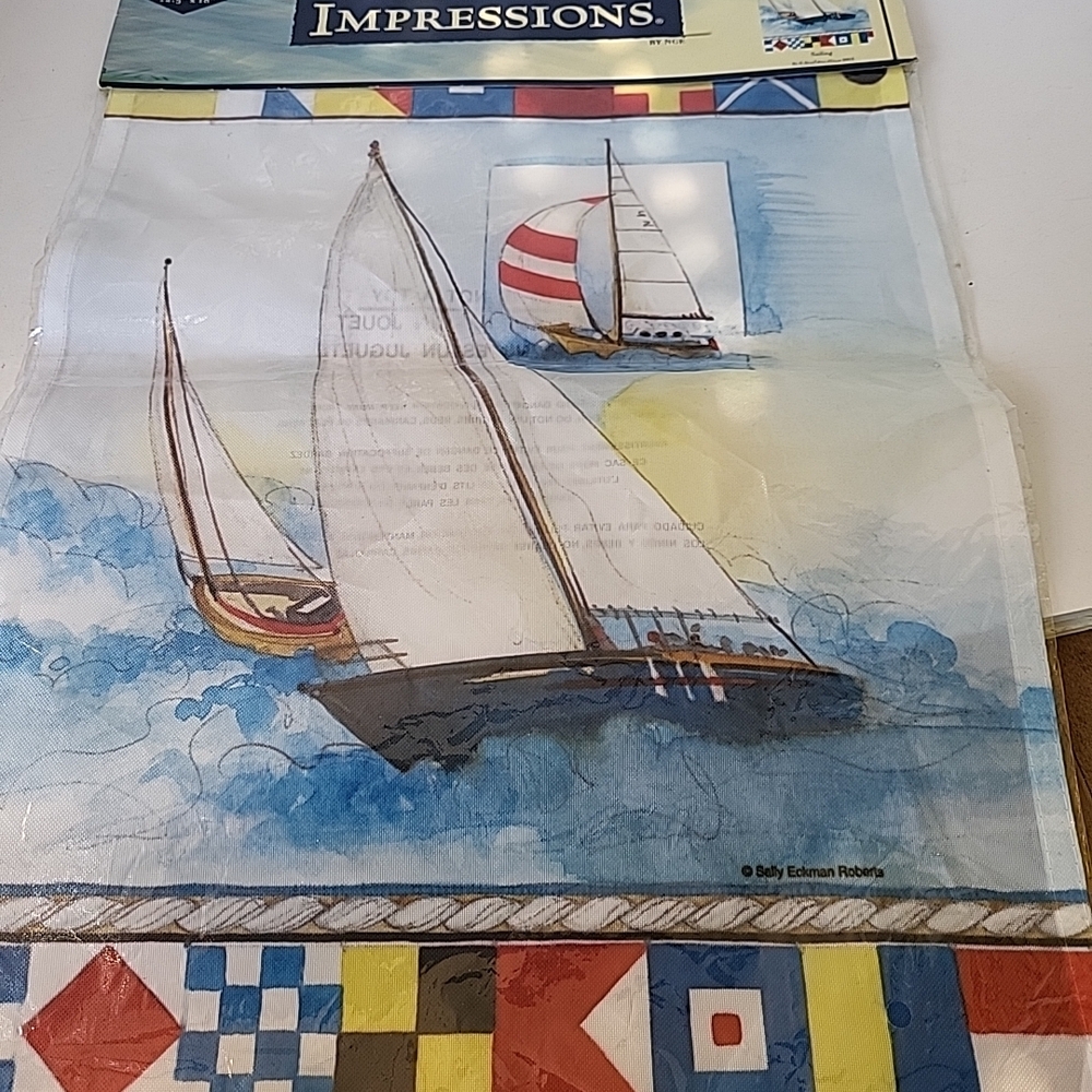 Impressions Sailboat Decorative Garden Flag New In Pkg